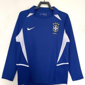Brasilien 2002 Auswärtstrikot Langarm